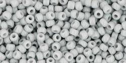 Toho 11/0 Round Japanese Seed Bead, TR11-53, Opaque Gray - Barrel of Beads