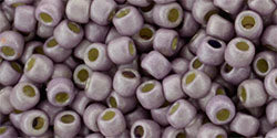 Toho 11/0 Round Japanese Seed Bead, #554FPF, PermaFinish Matte Galvanized Lilac