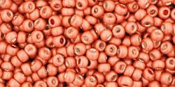 Toho 11/0 Round Japanese Seed Bead, TR11-562F, Matte Galvanized Pumpkin - Barrel of Beads