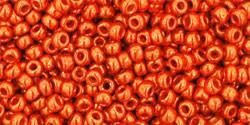 Toho 11/0 Round Japanese Seed Bead, TR11-562, Galvanized Pumpkin - Barrel of Beads