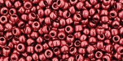 Toho 11/0 Round Japanese Seed Bead, TR11-564, Galvanized Cabernet - Barrel of Beads