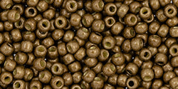 Toho 11/0 Round Japanese Seed Bead, #594FPF, Matte Bronze PermaFinish