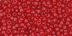 Toho 11/0 Round Japanese Seed Bead, TR11-5C, Transparent Ruby - Barrel of Beads