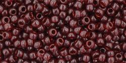 Toho 11/0 Round Japanese Seed Bead, TR11-5D, Transparent Garnet - Barrel of Beads