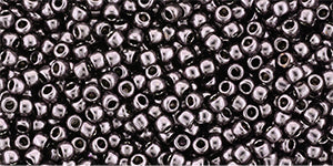 Toho 11/0 Round Japanese Seed Bead, #605, Galvanized Dk Lavender