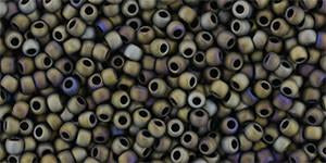 Toho 11/0 Round Japanese Seed Bead, TR11-614, Matte Color Iris Brown - Barrel of Beads