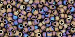 Toho 11/0 Round Japanese Seed Bead, TR11-615, Matte Color Iris Purple - Barrel of Beads