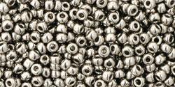 Toho 11/0 Round Japanese Seed Bead, TR11-711, Nickel