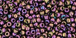 Toho 11/0 Round Japanese Seed Bead, TR11-85, Metallic Iris Purple - Barrel of Beads