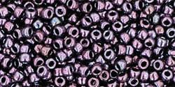 Toho 11/0 Round Japanese Seed Bead, TR11-90, Metallic   Amethyst Gun Metal - Barrel of Beads