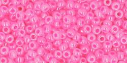Toho 11/0 Round Japanese Seed Bead, TR11-910, Ceylon Hot Pink - Barrel of Beads