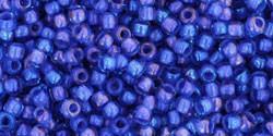 Toho 11/0 Round Japanese Seed Bead, TR11-934, Inside Color Crystal/Wisteria Lined - Barrel of Beads