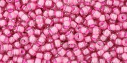 Toho 11/0 Round Japanese Seed Bead, TR11-959, Inside Color Light Amethyst/Pink Lined - Barrel of Beads