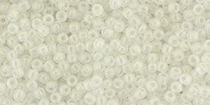 Toho 11/0 Round Japanese Seed Bead, #Y630, Sueded Gold Crystal