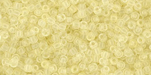 Toho 11/0 Round Japanese Seed Bead, #Y631, Lt Sueded Gold Lt Lame'