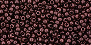 Toho 11/0 Round Japanese Seed Bead, #Y911, Metallic Suede Red Copper Hybrid