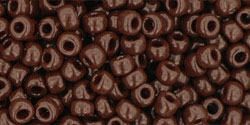 Toho 8/0 Round Japanese Seed Bead, TR8-46, Opaque Oxblood