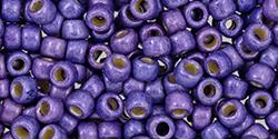 Toho 8/0 Round Japanese Seed Bead, TR8-581FPF, Matte Pretty Purple Galv PermaFinish