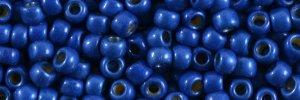 Toho 8/0 Round Japanese Seed Bead, TR8-585FPF, Matte Royal Blue Galv PermaFinish