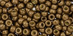 Toho 8/0 Round Japanese Seed Bead, TR8-594FPF, Matte Bronze Galv PermaFinish
