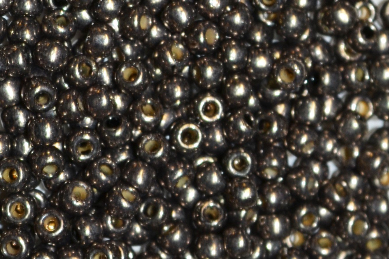 Toho 8/0 Round Japanese Seed Bead, TR8-595PF, Pyrite Galv PermaFinish