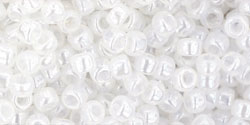 Toho 8/0 Round Japanese Seed Bead, TR8-141, Ceylon Snowflake White