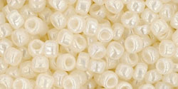 Toho 8/0 Round Japanese Seed Bead, TR8-147, Ceylon Light Ivory, 17 grams