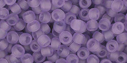 Toho 8/0 Round Japanese Seed Bead, TR8-19F, Transparent Frost Sugar Plum - Barrel of Beads