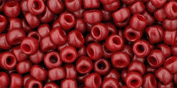 Toho 8/0 Round Japanese Seed Bead, TR8-2003, Matte Ceylon Dk Terra Cotta - Barrel of Beads