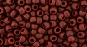 Toho 8/0 Round Japanese Seed Bead, TR8-2609F, Semi-Glazed Marsala