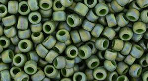 Toho 8/0 Round Japanese Seed Bead, TR8-2633F, Semi-Glazed Rainbow Saguaro, 17 grams