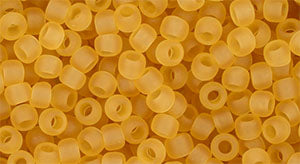 Toho Size 8 Round, Trans Frost Med Topaz, 17 grams