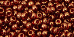 Toho 8/0 Round Japanese Seed Bead, TR8-329, Gold Luster African Sunset - Barrel of Beads