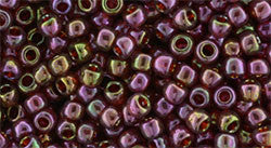 Toho 8/0 Round Japanese Seed Bead, TR8-331, Gold Luster Wild Berry - Barrel of Beads