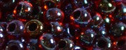 Toho 8/0 Round Japanese Seed Bead, TR8-400, Inside Color Dk Ruby/Black Lined - Barrel of Beads