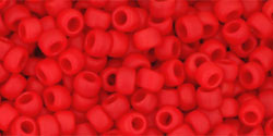 Toho 8/0 Round Japanese Seed Bead, TR8-45AF, Opaque Frost Cherry, 17 grams
