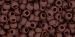 Toho 8/0 Round Japanese Seed Bead, TR8-46F, Opaque Frost Oxblood, 17 grams