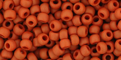 Toho 8/0 Round Japanese Seed Bead, TR8-46LF, Opaque Frost Terra Cotta, 17 grams