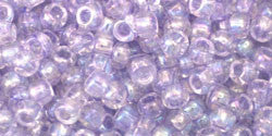 Toho 8/0 Round Japanese Seed Bead, TR8-477, Dyed AB Lavender Mist - Barrel of Beads