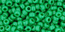 Toho 8/0 Round Japanese Seed Bead, TR8-47D, Opaque Shamrock, 17 grams