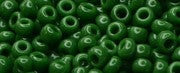 Toho 8/0 Round Japanese Seed Bead, TR8-47H, Opaque Pine Green - Barrel of Beads