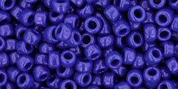 Toho 8/0 Round Japanese Seed Bead, TR8-48, Opaque Navy Blue - Barrel of Beads