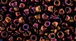 Toho 8/0 Round Japanese Seed Bead, TR8-502, High Metallic Amethyst - Barrel of Beads