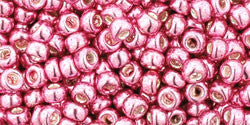 Toho 8/0 Round Japanese Seed Bead, TR8-553, Galvanized Pink - Barrel of Beads