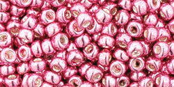 Toho 8/0 Round Japanese Seed Bead, TR8-553, Galvanized Pink - Barrel of Beads