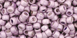 Toho 8/0 Round Japanese Seed Bead, TR8-554F, Matte Galvanized Lavender - Barrel of Beads