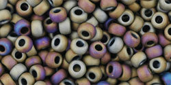 Toho 8/0 Round Japanese Seed Bead, TR8-614, Matte Color Iris Brown - Barrel of Beads