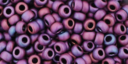 Toho 8/0 Round Japanese Seed Bead, TR8-704, Matte Color Andromeda - Barrel of Beads