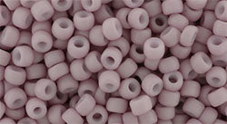 Toho 8/0 Round Japanese Seed Bead, TR8-765, Opaque Pastel-Frosted Plumeria, 17 grams