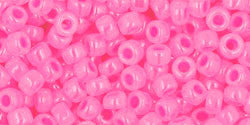 Toho 8/0 Round Japanese Seed Bead, TR8-910, Ceylon Hot Pink - Barrel of Beads